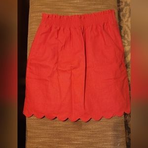 Hot Pink JCrew linen skirt.
